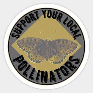 Support Butterfly Pollinators Sticker